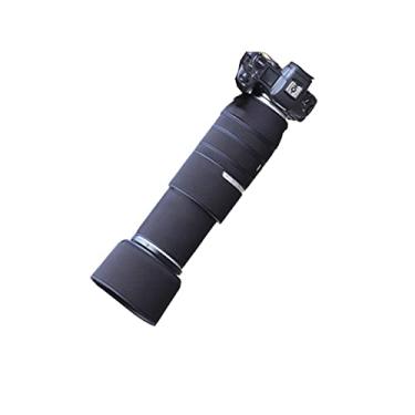 Imagem de COMEOXO Capa de lente camuflagem tecido elástico capa de chuva para câmera Canon RF 100-500mm F4.5-7.1 L é capa de proteção de lente USM (Cor: 2X espelho de alcance estendido # preto elegante)