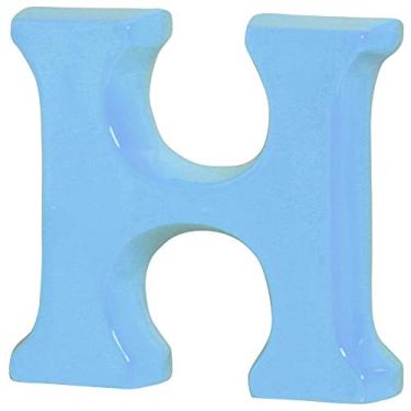 Imagem de Letra H Grande Ceramicas Pegorin Azul Bebe