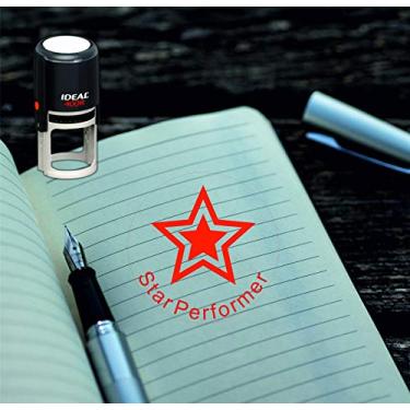Imagem de Carimbo para professores de Star Performer, Carimbo de Professor, Carimbo de Marcação, Carimbo de Classificação Escolar, Carimbo Redondo Estilo 03