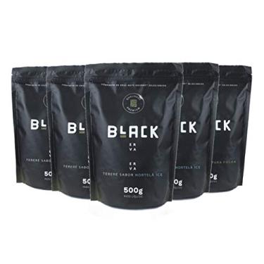 Imagem de KIT COM 5 ERVA MATE PARA TERERÉ BLACK ERVA 500G (Hortelã Ice)