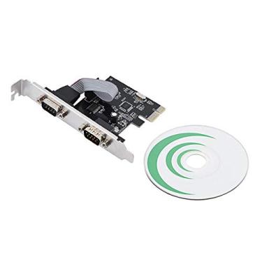 Imagem de Asixx PCI-E para Serial, PCI-E para Placa Serial, PCI-E PCI Express para Dual Serial DB9 RS232 Placa adaptador de controlador de 2 portas compatível com PCI Express Especificação Revisão 1.1