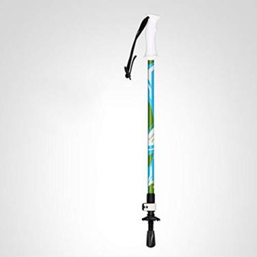 Imagem de N/P Bastão de caminhada infantil 58 – 90 cm - Bengala de fibra de carbono para meninos e meninas - dobrável, leve, absorvente de choque, para caminhadas, caminhadas e corrida