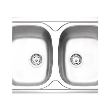 Imagem de Cuba De Sobrepor 2 Cubas 86X50 Cm