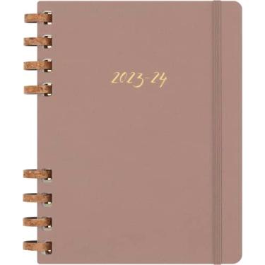 Imagem de Moleskine 2024 Spiral Academic Planner, 12M, Extra Large, Crush Almond, Hard Cover (7.5 x 10)