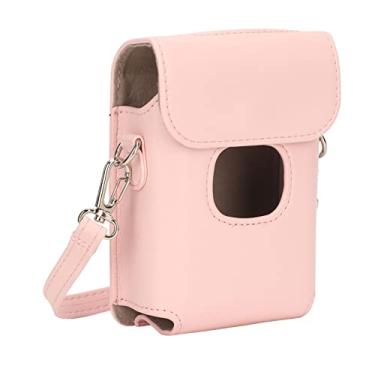 Imagem de Capa para Câmera Instantânea, Bolsa para Câmera Instantânea Monocromática para Viagens (Rosa)