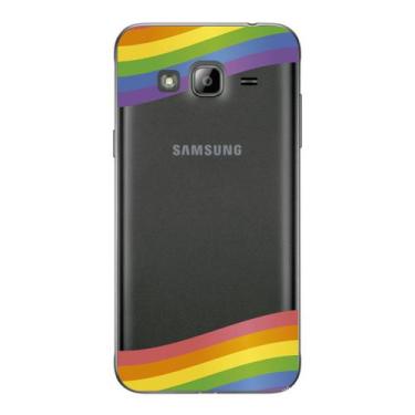 Imagem de Capa Case Capinha Samsung Galaxy  J3 Arco Iris Faixas - Showcase