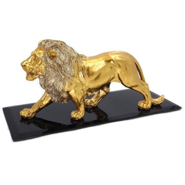 Imagem de Leão Decorativo Em cerâmica rei decoração estatueta (leão LEO01A base 212)