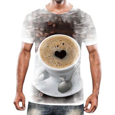 Imagem de Camiseta Camisa Estampas Eu Amo Café Coffee Grãos Arte Hd 18 - Enjoy S