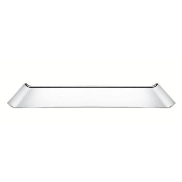 Imagem de Bandeja Tramontina Quadrata Retangular Em Aço Inox Alto Brilho 38x17 Cm Tramontina