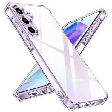 Imagem de Capa Capinha Com Bordas Anti Impacto Compatível Com Samsung Galaxy A55 Tela de 6.6 Polegadas (Hard Glass Store)