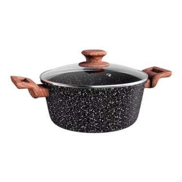 Imagem de Euro Home - Caçarola 24 cm de Alumínio com Antiaderente ColorStone Wooden - ALU8655-WD