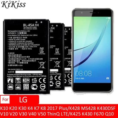 Imagem de BL-45A1H Bateria para LG K10  K20  K30  K4  K7  K8  2017 Mais  V10  V20  V30  V40  V50  ThinQ  LTE