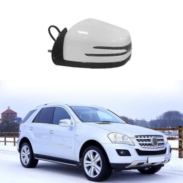 Imagem de Espelho lateral de carro adequado para Mercedes Benz 2005-2011 W164 X164 ML GL Cl Conjunto de espelho retrovisor lateral do motorista para acessórios Mercedes Benz dobrável elétrico, aquecimento, luz