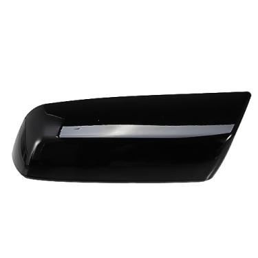 Imagem de Motoforti Tampa do espelho retrovisor do lado esquerdo do motorista, substituição da tampa do espelho, para Chevrolet Silverado para GMC Sierra 2014-2019, nº 84830450, preto brilhante