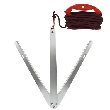 Imagem de Cortador de ervas daninhas aquáticas para lagos e lagos com cordas, navalha, extrator de ervas daninhas, aço inoxidável, ferramentas de remoção de facas