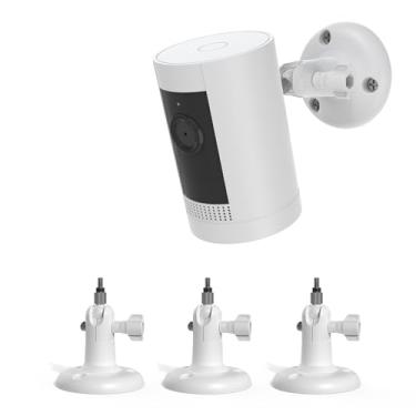 Imagem de TIUIHU Pacote com 3 suportes de parede para câmera R ing Stick Up/Pro/WyzeCam/Eufy Cam/Arlo/Reolink/Google Nest, suportes de montagem adequados para todas as câmeras com orifícios de rosca padrão de