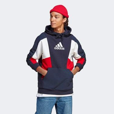 Imagem de Blusa Moletom Adidas Colorblock Com Capuz Masculina-Masculino