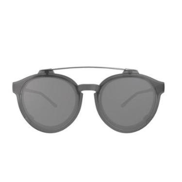 Imagem de Clip On Para Armação Hb Switch 0492  Fosco Lente Prata Espelhada Polarizada-Unissex