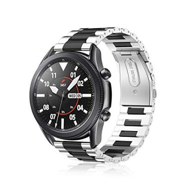 Imagem de Fintie Pulseiras de metal de 22 mm compatíveis com Samsung Galaxy Watch 3 de 45 mm/Galaxy Watch 1 de 46 mm/Gear S3 Frontier/Classic, Garmin Vivoactive 4 de 45 mm / Venu 2 de 45 mm,