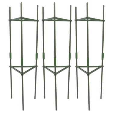 Imagem de Gaiola de Tomate, Estacas Resistentes Ajustáveis, Gaiolas de Suporte, Treliça Triangular, Gaiola de Suporte de Plantas, Núcleo de Aço, Estacas de Plantas de Jardim para Vasos de