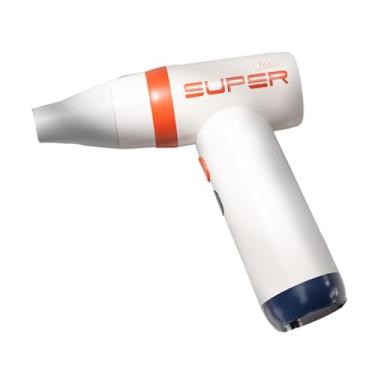 Imagem de menolana Secador de cabelo portátil, secagem rápida, profissional, sem fio, 3 níveis, ajuste de velocidade do vento para pintura artística, presente ao ar