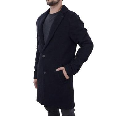 Imagem de Casaco Masculino Spirito Santo Lã Sobretudo Class Shelb Preto - 116013-Masculino