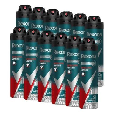 Imagem de Kit 12 Desodorante Rexona Men Antibacterial e Invisible 150ml