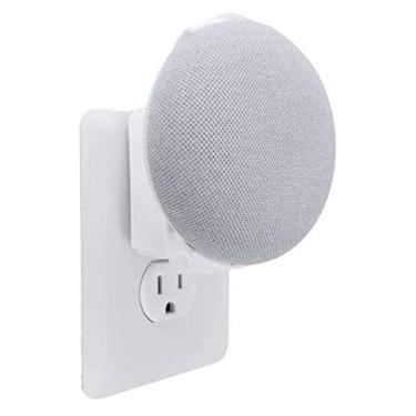 Imagem de Mini mochila The Nest 2ª geração 2019: a tomada mais simples e limpa suporte de parede para o novo Google Nest Mini - sem necessidade de embrulho de cordão - Projetado nos EUA (branco)