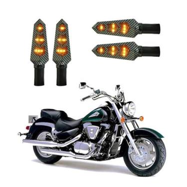 Imagem de KIT 4 Seta Sequencial Pisca de Led Universal Modelo P09S Estrela Moto 