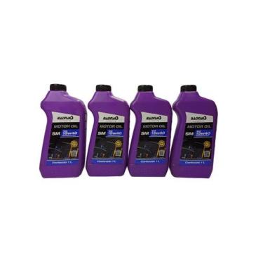 Imagem de Kit 4 Óleo Motor Carro 15w40 Sm Sae Semi Sintético Radnaq 1l