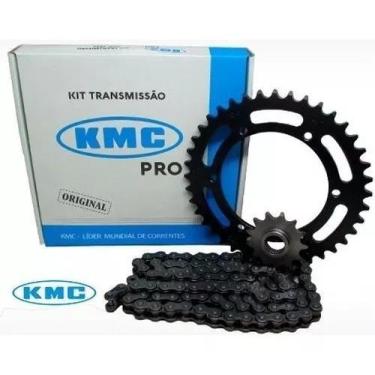 Imagem de Kit Relação Kmc Pro Yamaha Fazer 250 Todas 06/17