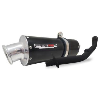 Imagem de Escape / Ponteira Coyote RS3 Aluminio Oval - Tenere 250 - Yamaha, Pret