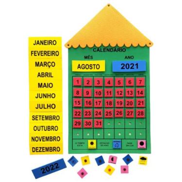 Imagem de Painel Calendário Do Mês Em E.v.a Sala de Aula - Criativa Materiais Ed