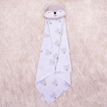 Imagem de Naninha Bebê Safari Bichinhos Fofos de Pelúcia Com Prendedor de Chupet