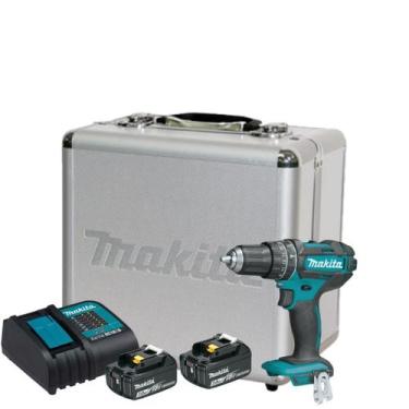 Imagem de Parafusadeira dhp482z com 2 Baterias Carregador e Maleta - MAKITA