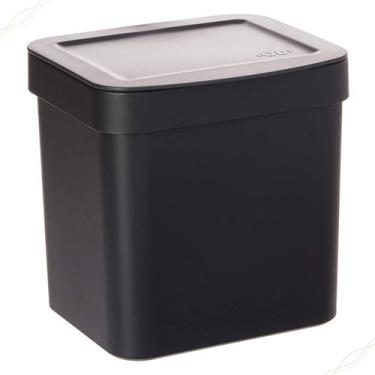 Imagem de Lixeira Trium para Pia de Cozinha com 2,5 Litros com Tampa, Compacta e