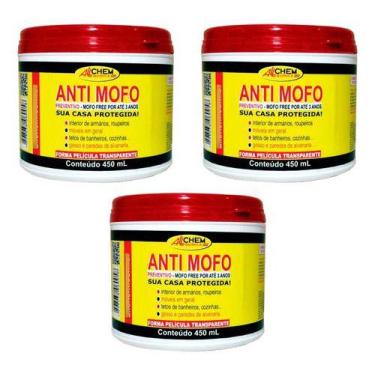 Imagem de Anti Mofo Preventivo 450ml Sem Mofo Por Até 3 Anos - 3 Unid - Allchem
