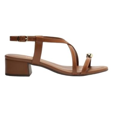 Imagem de Sandália Anacapri Salto Bloco Detalhe Metal