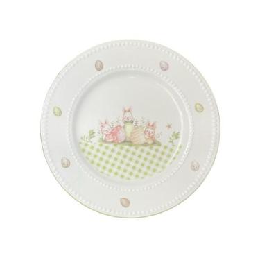 Imagem de Prato raso de porcelana bloom and blessings branco - BTC