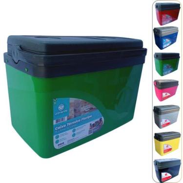 Imagem de Caixa térmica Cooler 15L Alça Tampa bandeja Floripa Unitermi Cerveja Á