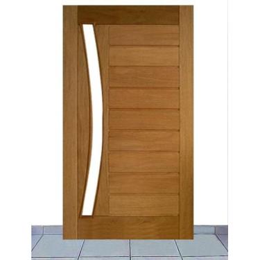 Imagem de Porta de Entrada Maciça Pivotante Mexicana Horizontal para Vidro Arco 