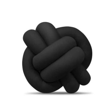 Imagem de Almofada Nó Nozinho Luxo Casa Linda - Gabi Flor, Preto