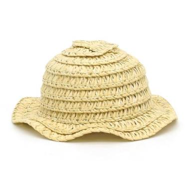 Imagem de Mini Chapéu de Palha para Amigurumi - Pequeno - Círculo