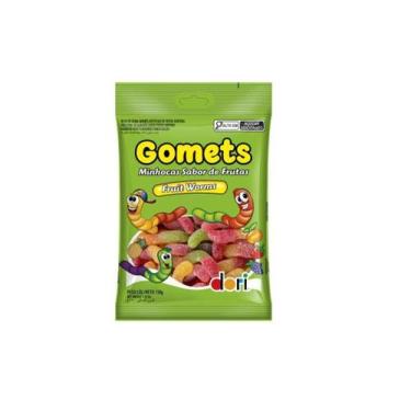 Imagem de Bala Gomets Minhoca Frutas 150g Dori