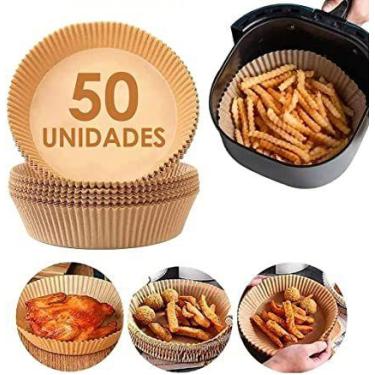 Imagem de Kit 50 Formas Descartáveis Para Air Fryer 19,5x4,5cm - TRC5301 - ds