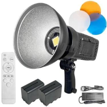Imagem de Estudio led light 200w - montagem bowens energia ac ou bateria tipo np
