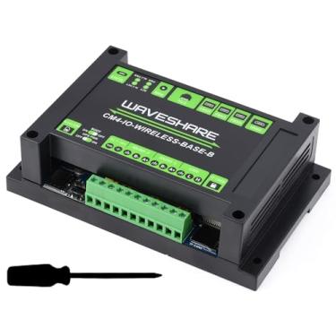 Imagem de waveshare Placa de expansão industrial IoT 5G/4G/LoRa sem fio com módulo UPS para módulo de computação Raspberry Pi série 4 Lite/eMMC, com interfaces de chave CSI/HDMI/USB/Gigabit Ethernet/CAN / RS485