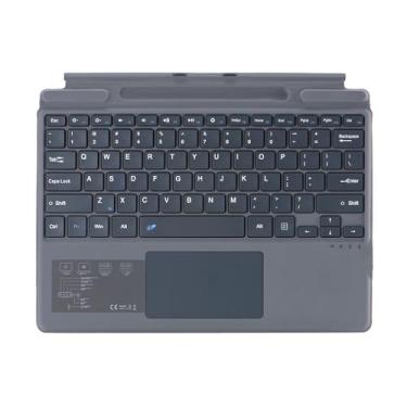 Imagem de Zoof Capa tipo para Microsoft Surface Pro 11 / Pro 10 / Pro 9 / Pro 8 / Pro X, 33.0 cm, teclado Bluetooth fino portátil com touchpad, suporte de caneta (cinza sem retroiluminado)