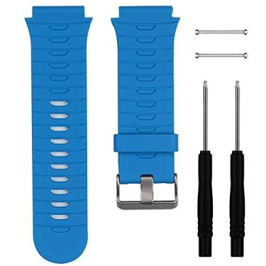Imagem de QGHXO Pulseira para Garmin Forerunner 920XT, pulseira de relógio de substituição de silicone macio para relógio Garmin Forerunner 920XT GPS, serve em pulsos de 15 a 21 cm