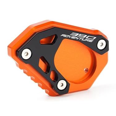 Imagem de Mokiton Placa de suporte de extensão de suporte lateral de motocicleta compatível com KTM 390 Adventure 2020-2023 | Suporte de almofada de pé 390 ADV 390ADV 390ADV 390ADVENTURE acessórios (preto-2)